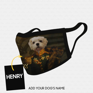 Personalized Dog Gift Idea - Royal Dog's Portrait 5 For Dog Lovers - Cloth Mask